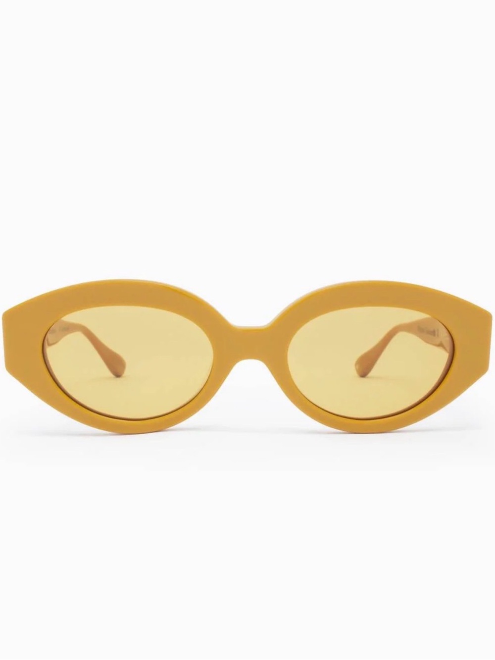 Aperçu Eyewear - Alyssa 02 Mustard Yellow Retro Cat-Eye Sunglasses